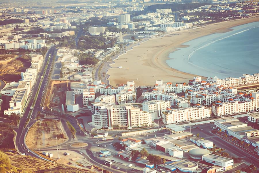 The old Kasbah of Agadir high above the city