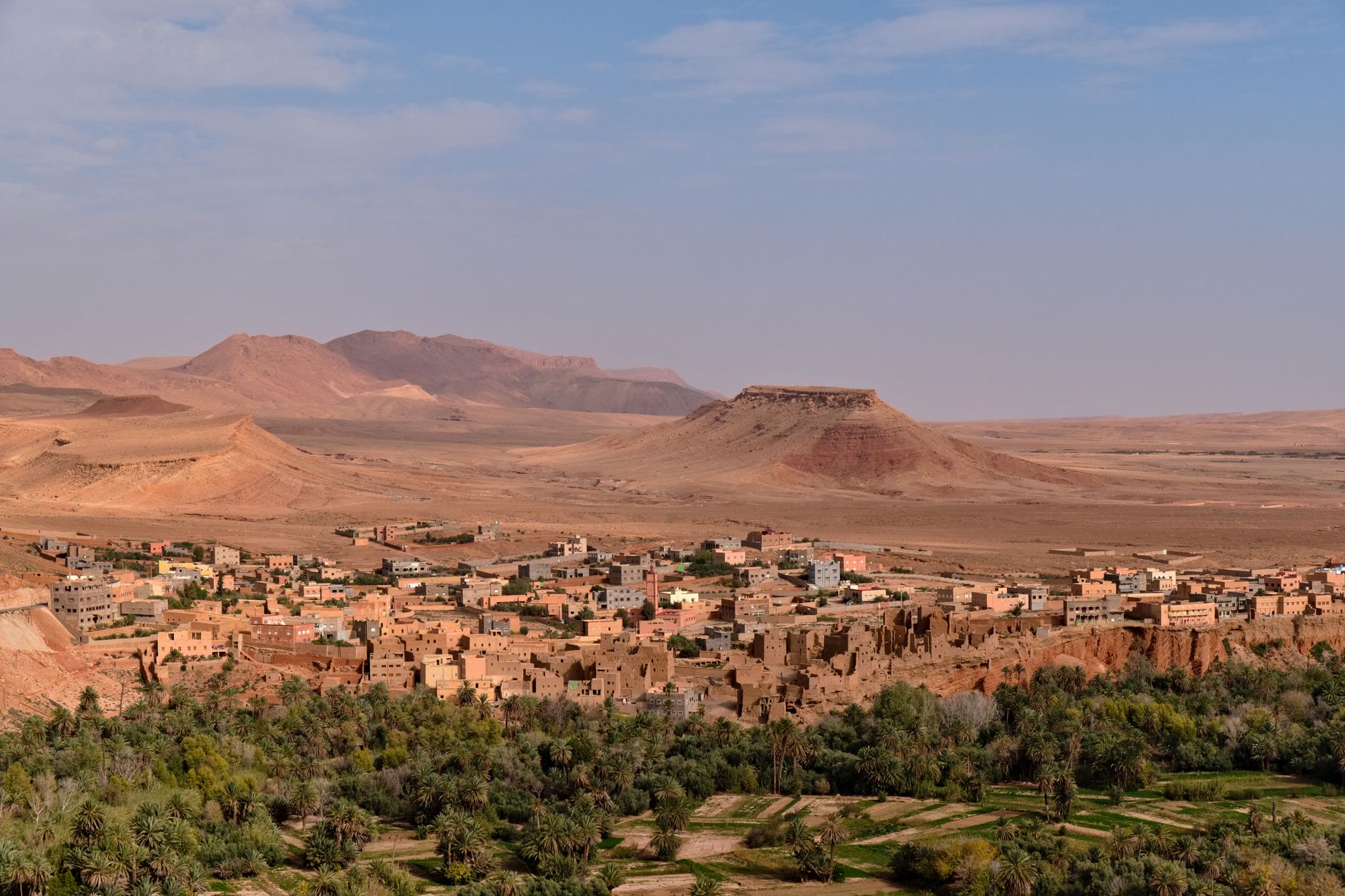 Happy travelers exploring Morocco