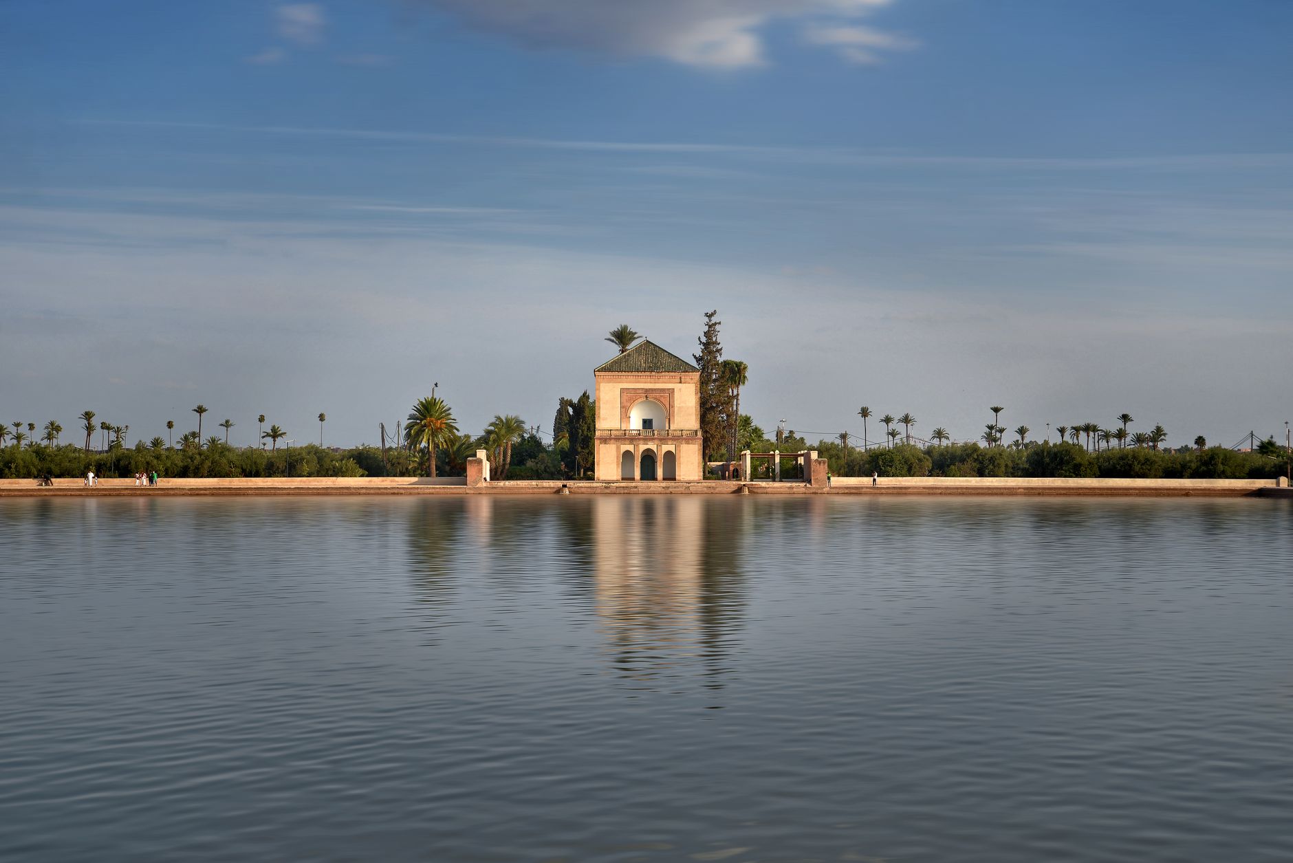 The gardens and facade of La Mamounia