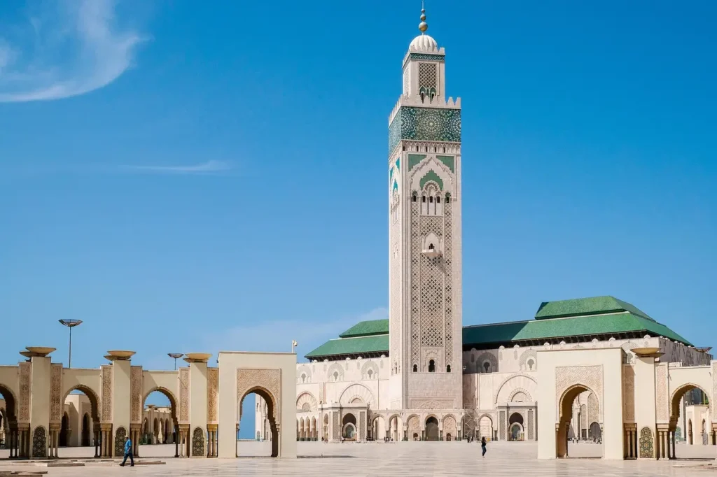 The Hassan II Mosque in Casablanca