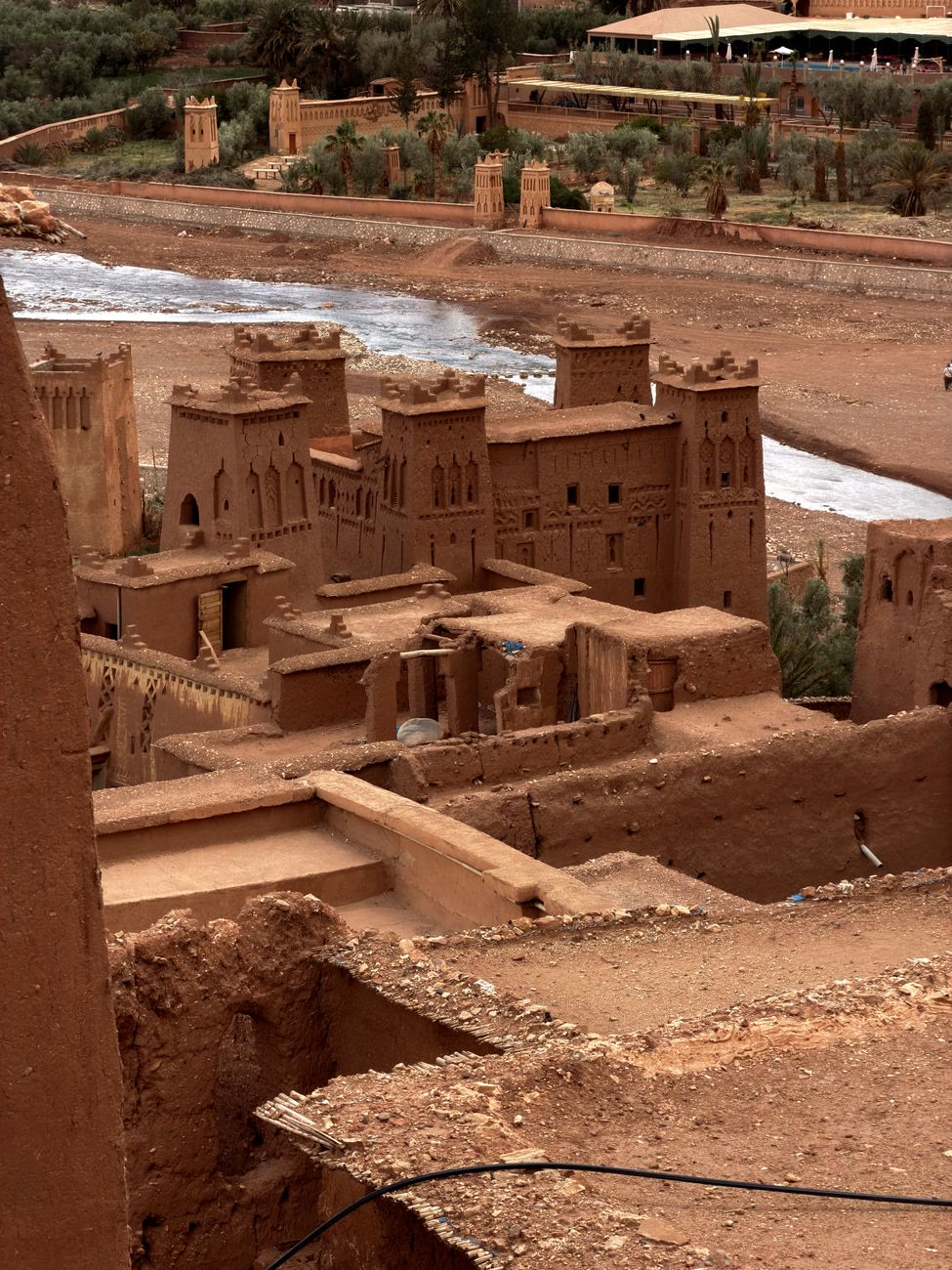 The ancient kasbah walls of Ouarzazate