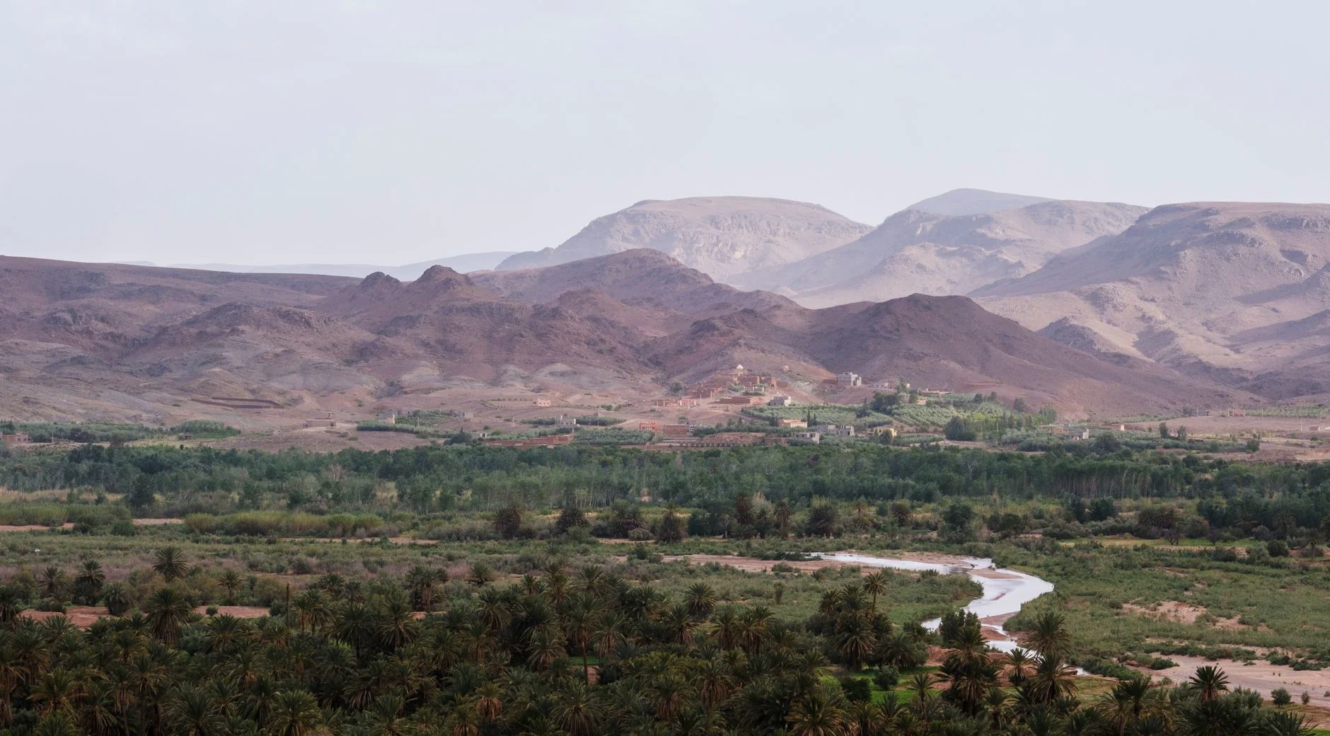Moroccan scenery in warm light