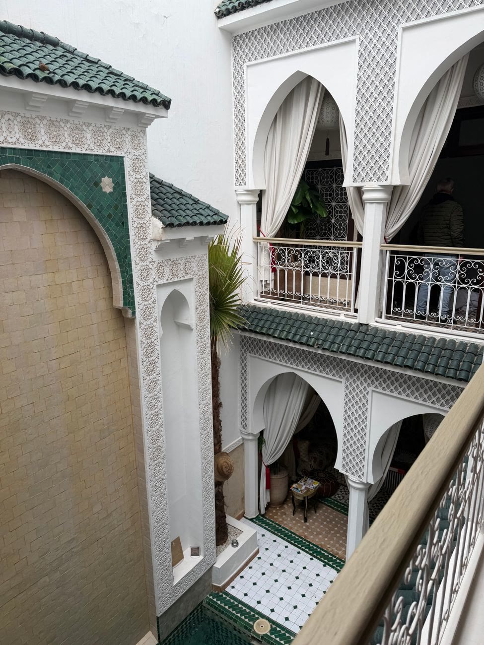 Elegant Moroccan hotel interior