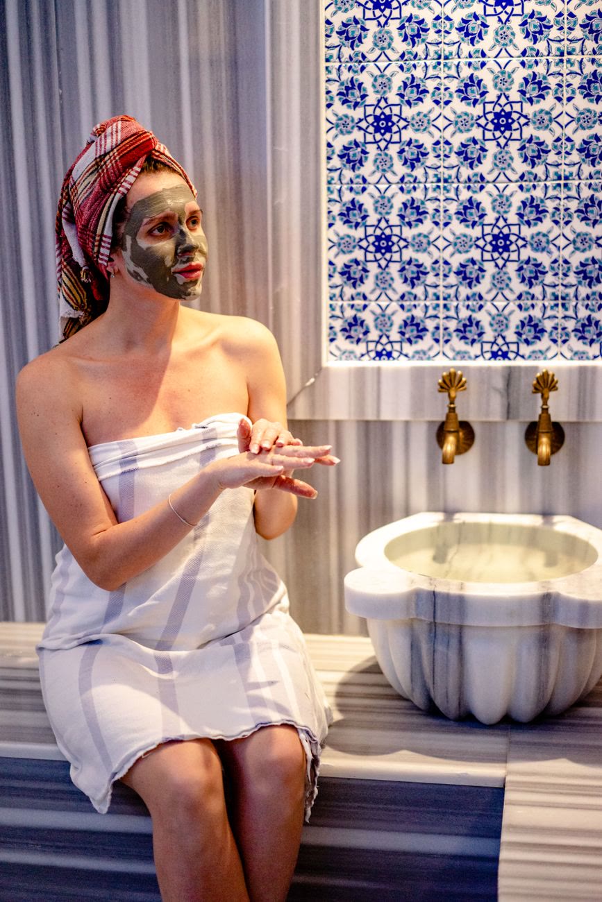 Relaxing spa treatment in a Moroccan wellness retreat