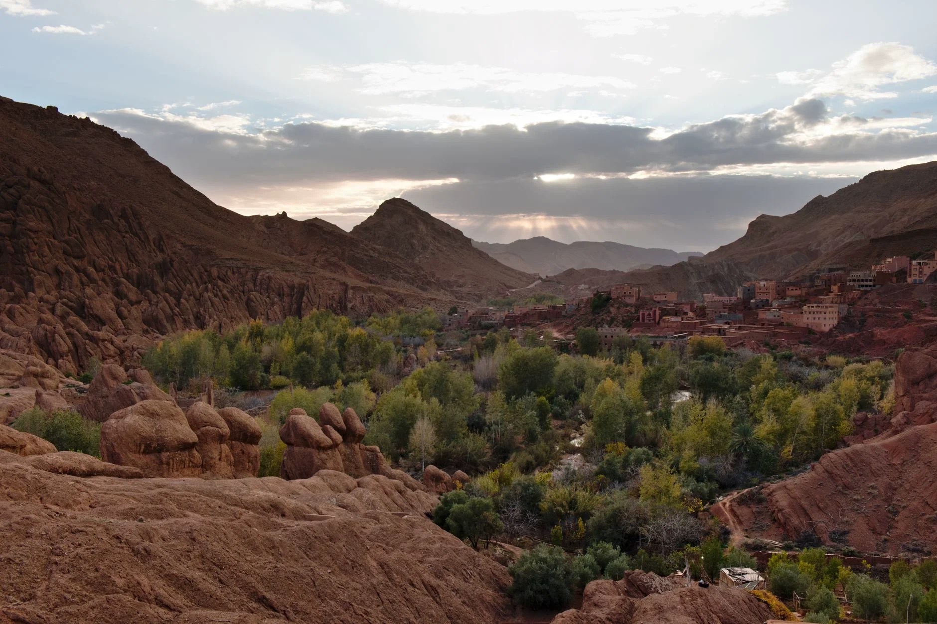 Golden Sahara dunes at dusk